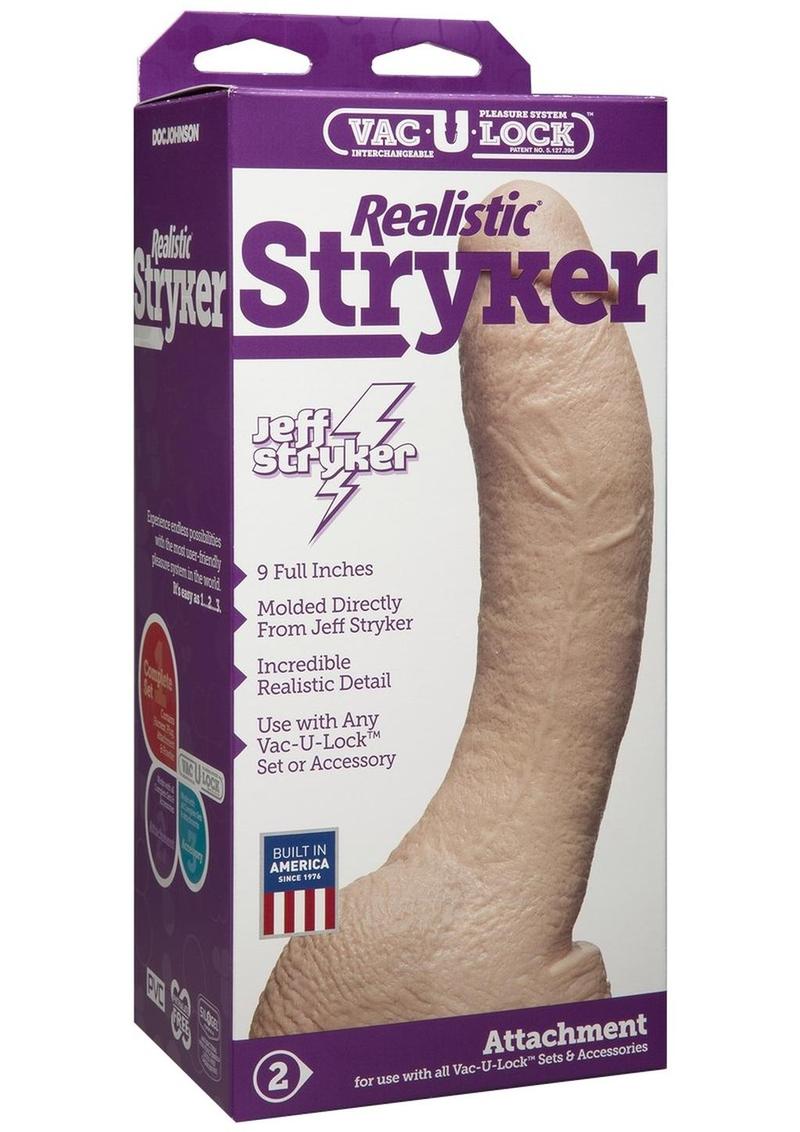 Load image into Gallery viewer, Vac-U-Lock Realistic Stryker Dildo - Vanilla - 9in
