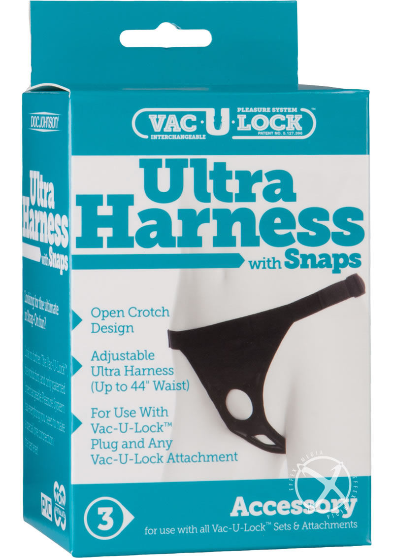 Load image into Gallery viewer, Vac-U-Lock Ultra Harness with Snaps - Black
