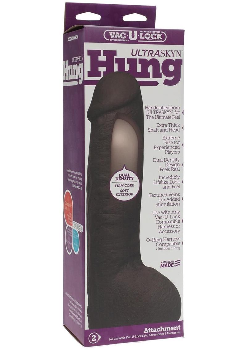 Load image into Gallery viewer, Vac-U-Lock Ultraskyn Hung Dildo - Black
