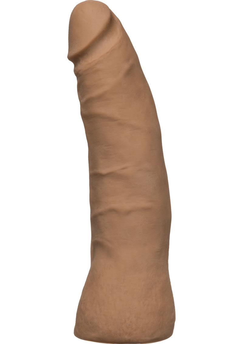 Load image into Gallery viewer, Vac-U-Lock Ultraskyn Thin Dildo - Brown/Caramel - 7in
