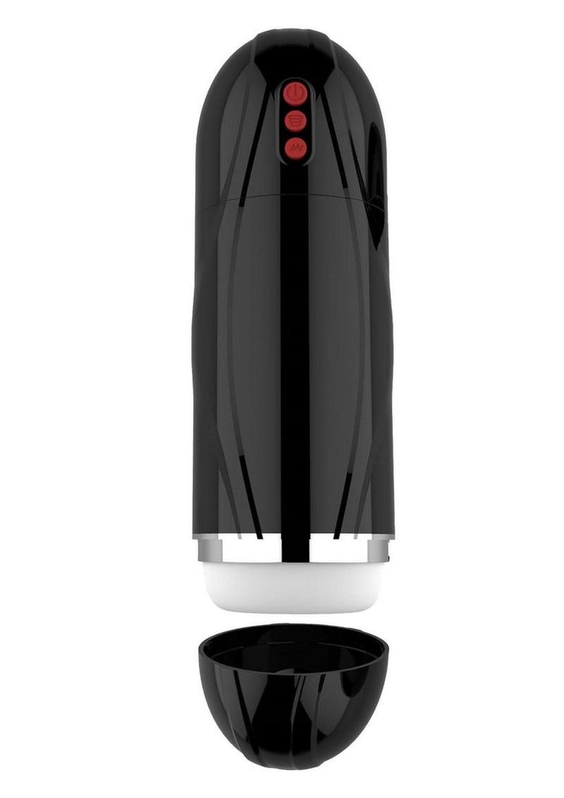 Load image into Gallery viewer, Vibrating Cocksucker Rechargeable Masturbator - Black
