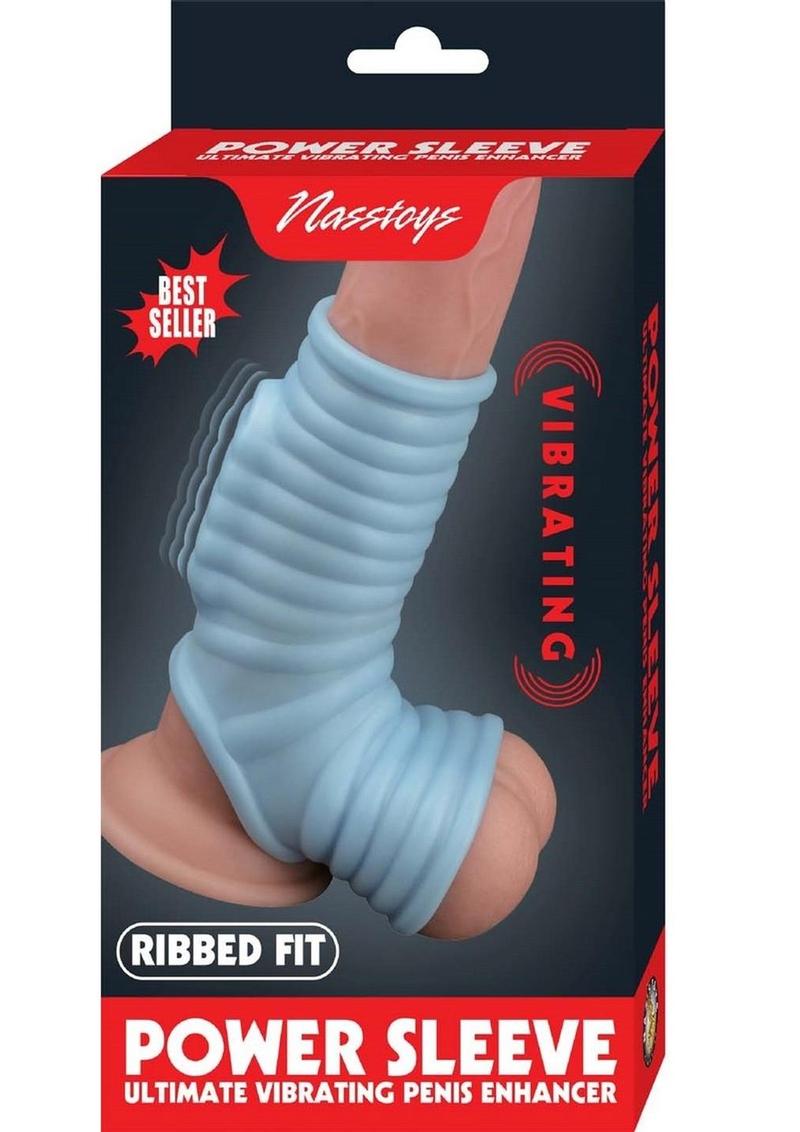 Load image into Gallery viewer, Vibrating Power Sleeve Ribbed Fit - Blue
