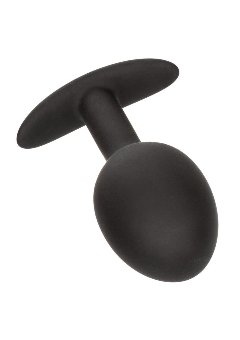 Load image into Gallery viewer, Weighted Silicone Anal Plug - Black
