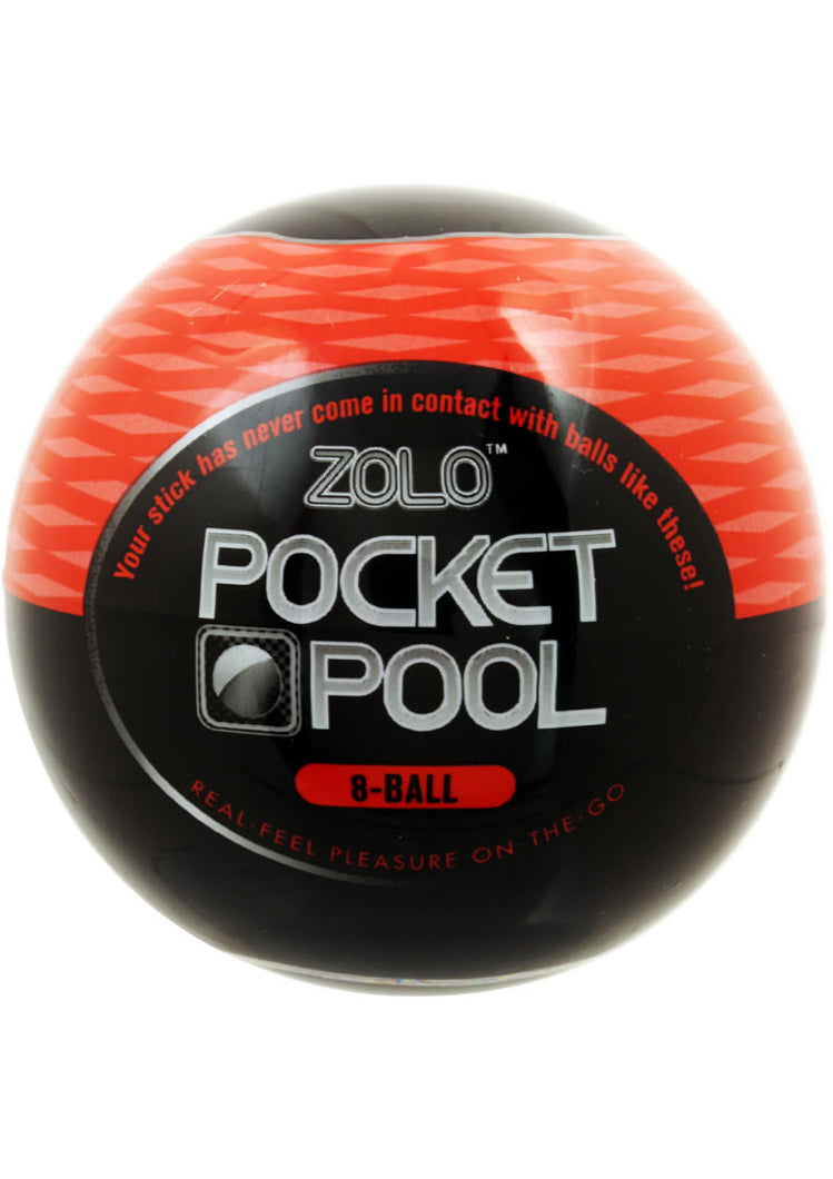 ZOLO Pocket Pool 8 Ball Masturbator Sleeve - Red