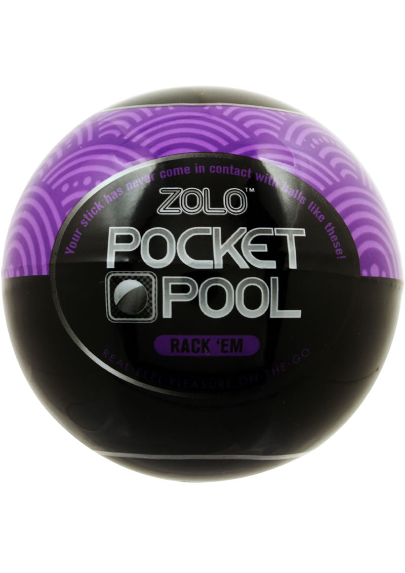 Load image into Gallery viewer, ZOLO Pocket Pool Rack &#39;Em Masturbator Sleeve - Purple
