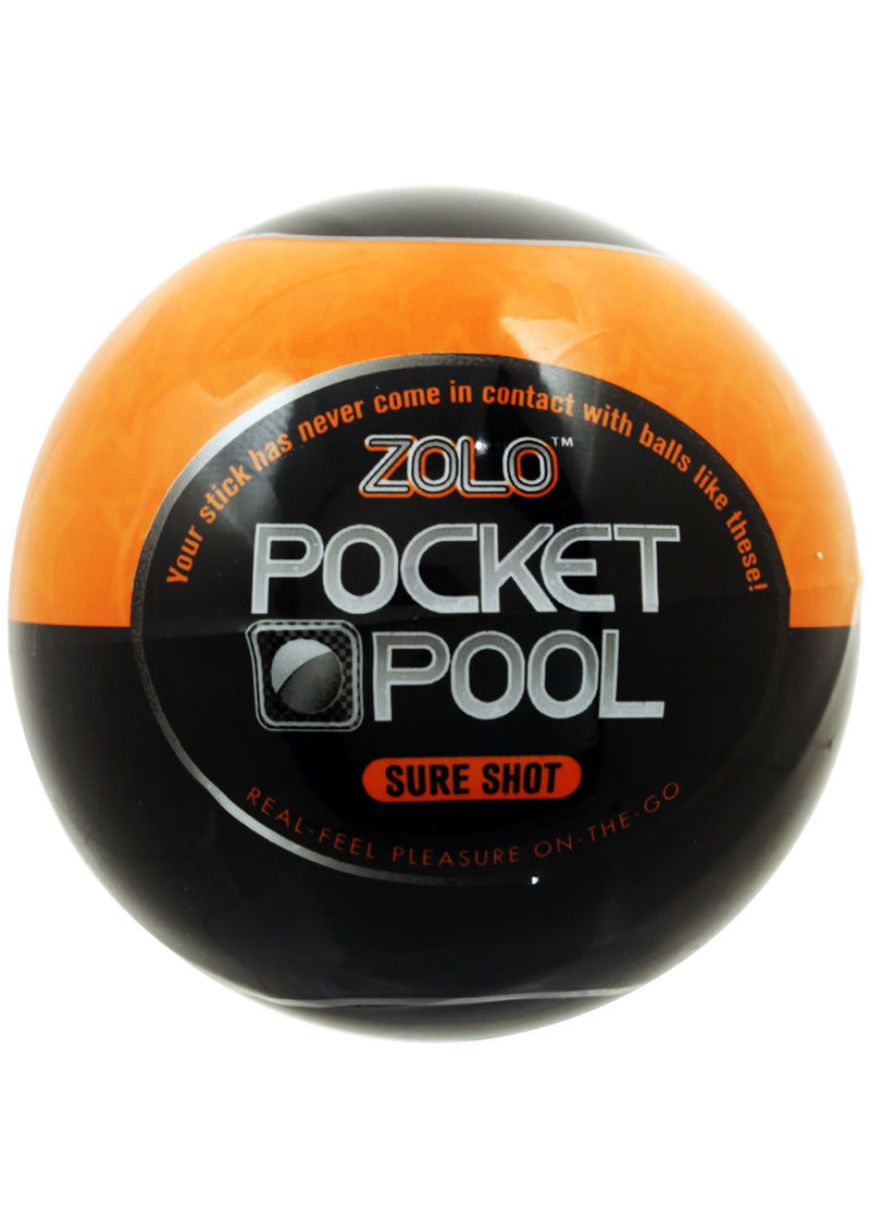 Load image into Gallery viewer, ZOLO Pocket Pool Sure Shot Masturbator Sleeve - Orange
