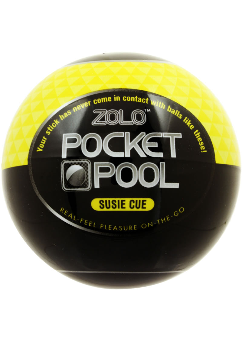 Load image into Gallery viewer, ZOLO Pocket Pool Susie Cue Masturbator Sleeve - Yellow
