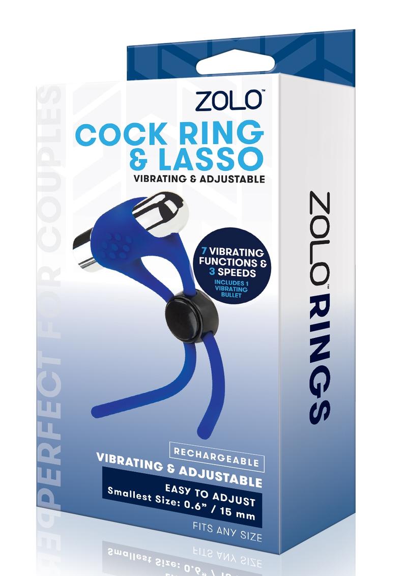 Load image into Gallery viewer, ZOLO Rechargeable Adjustable Silicone Cock Ring - Navy
