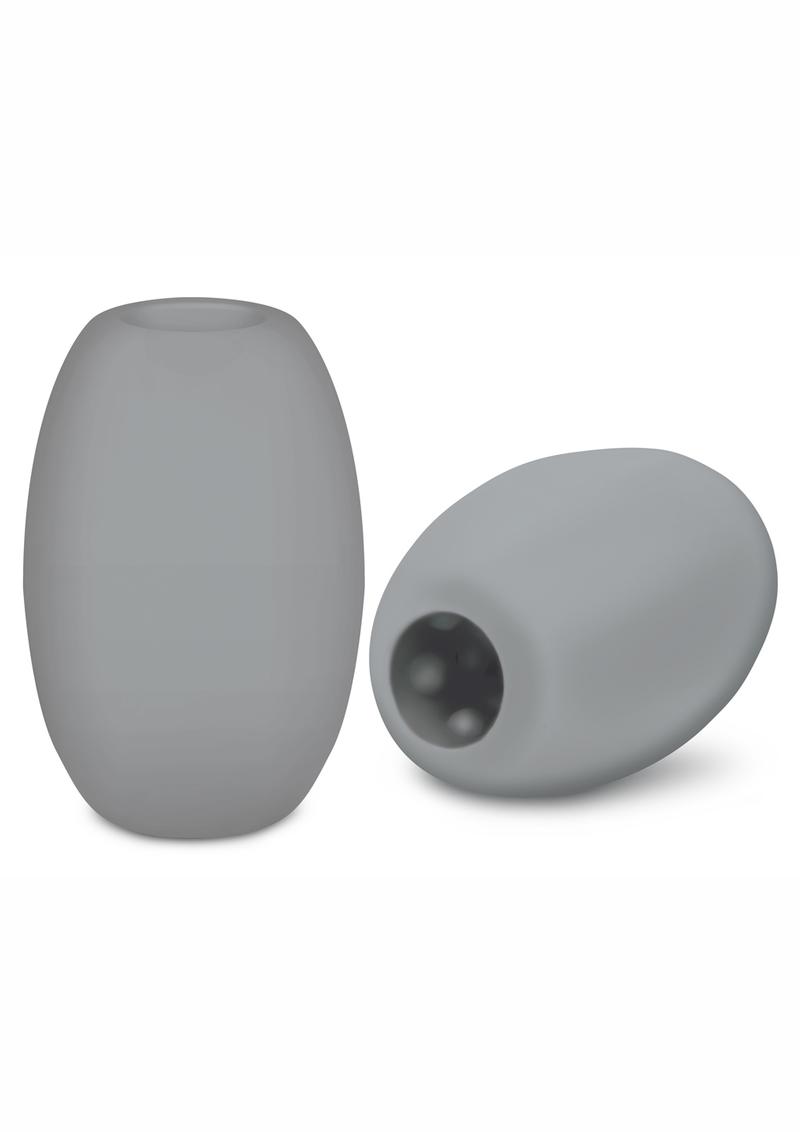 Load image into Gallery viewer, ZOLO Squeezable Mini Bubble Masturbator - Gray/Grey
